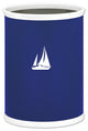 Kasualware 13Qt Oval Wastebasket, Sailboat