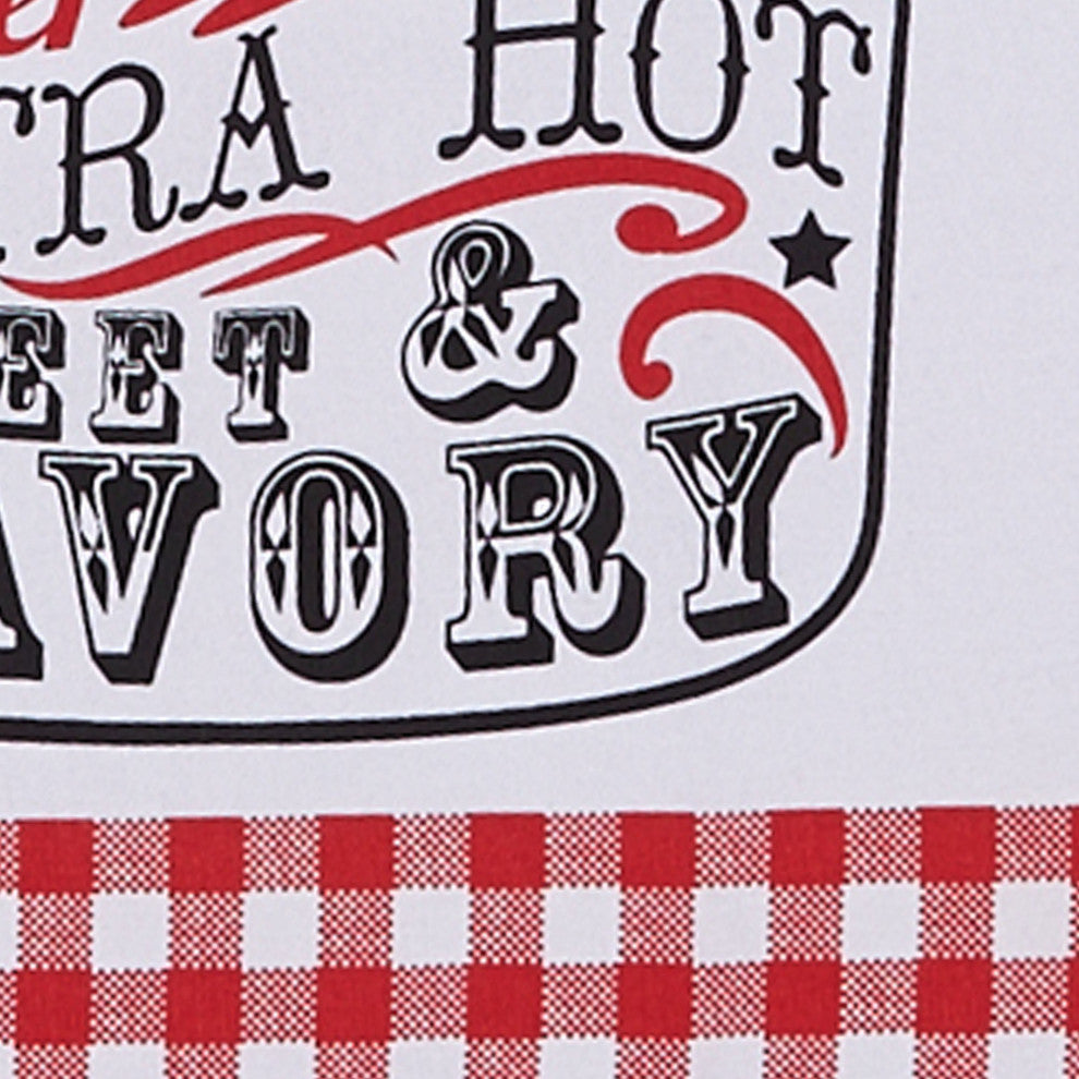 Eat Drink BBQ Dishtowel Set, 18x28 inch, 4 Piece