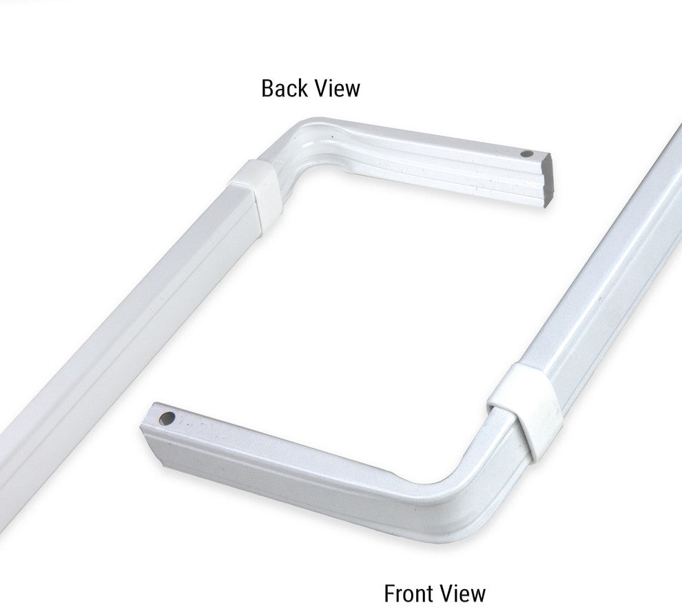 3" Clearance Single Lockseam Curtain Rod, 66-120"