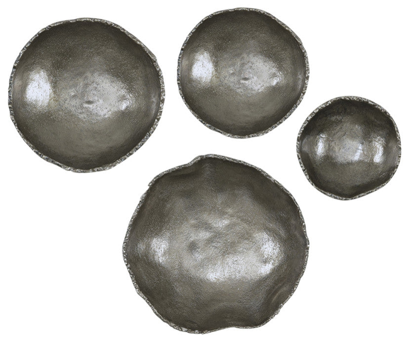 Uttermost Lucky Coins Nickel Wall Decor, 4-Piece Set