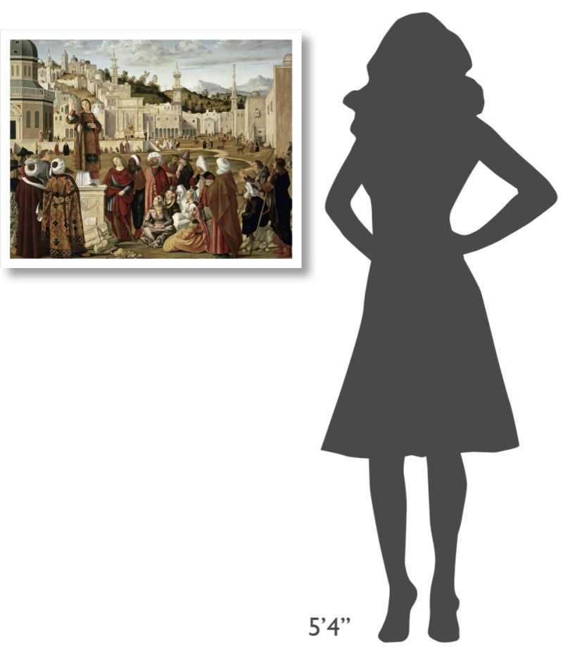 "St. Stephen Preaching at Jerusalem" Print by Vittore Carpaccio, 32"x25"