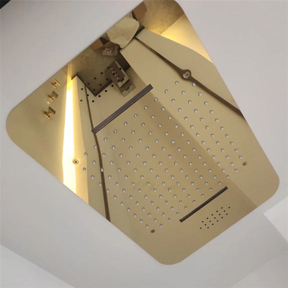 Mount Rainfall Shower System With Jetted Body Sprays, Remote Control