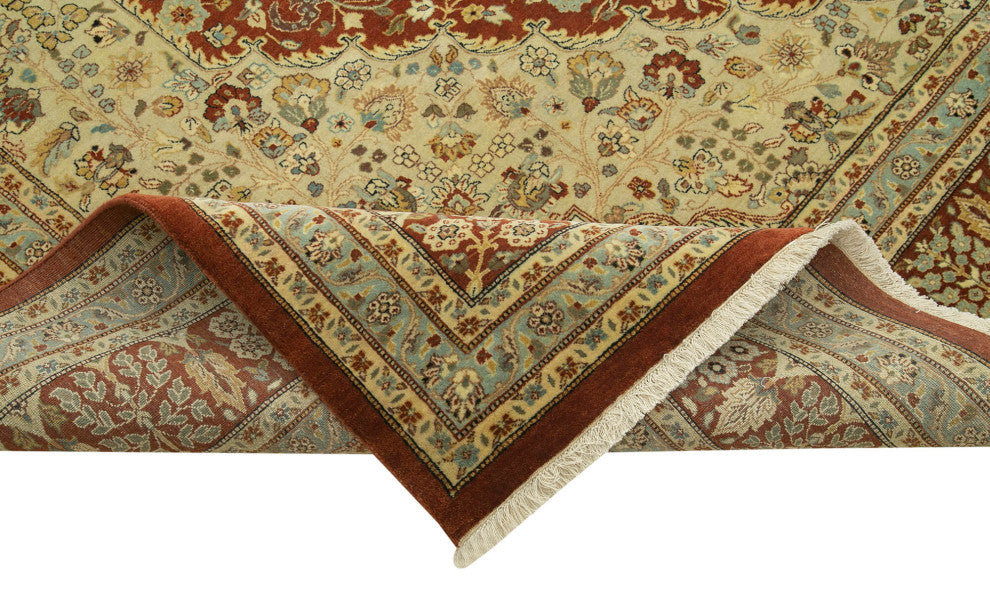 Rug N Carpet - Handwoven Oriental 9' 0" x 11' 8" Oversize Oushak Area Rug