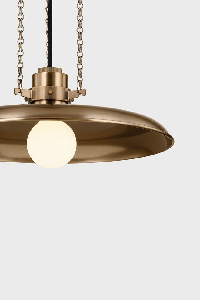 Rainhill Pendant, Patina Brass