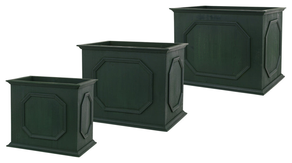 Wooden Planter, 3-Piece Set