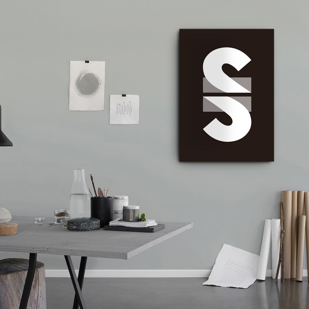 "Super S" Canvas Art, 11"x16"