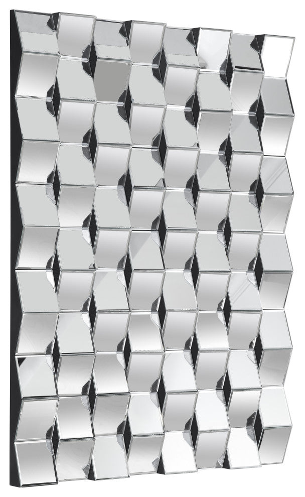 Ziggy Rectangular Contemporary Geometric Designed Mirror