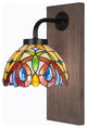 Oxbridge Wall Sconce, Matte Black & Painted Distressed Metal 7" Lynx Art