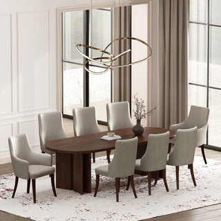 Manhattan Comfort Connie Dining Armchair, Light Gray, Single
