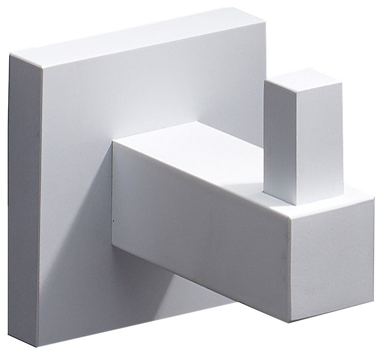 Italia Bianca Series 4 Piece Bathroom Accessory Set, Matte White