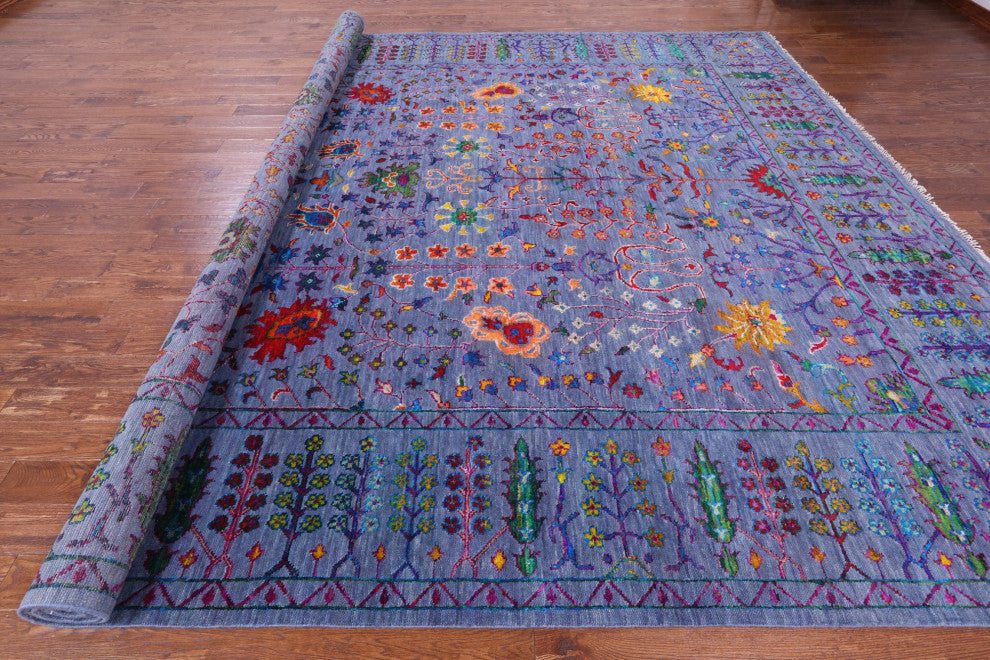 11' 11" X 14' 11" Turkish Oushak Hand-Knotted Wool & Silk Rug - Q15951