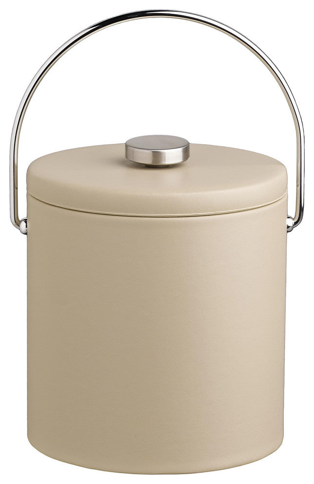 Kraftware Contempo Beige Ice Bucket, 3 qt.