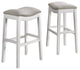 Williston Bar Stool, Set of 2, White, Bar Height