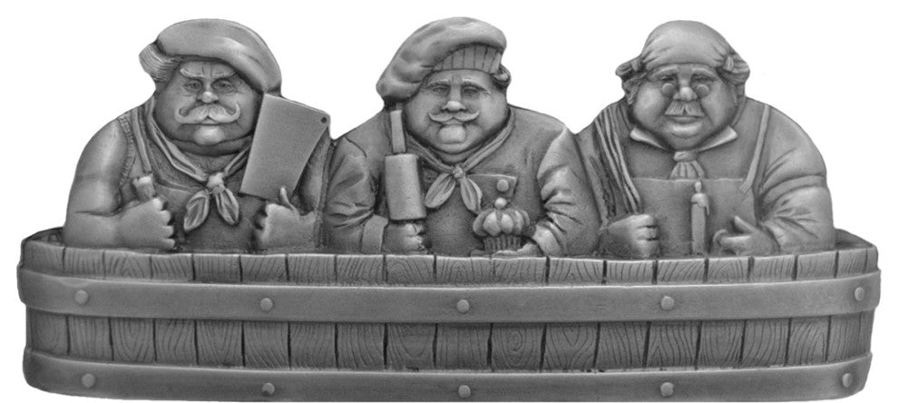 Rub-a-Dub Pull Antique Brass, Antique Pewter