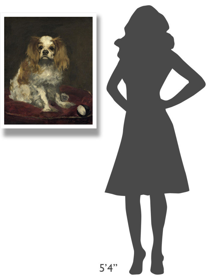 "A King Charles Spaniel" Digital Paper Print by Edouard Manet, 24"x30"