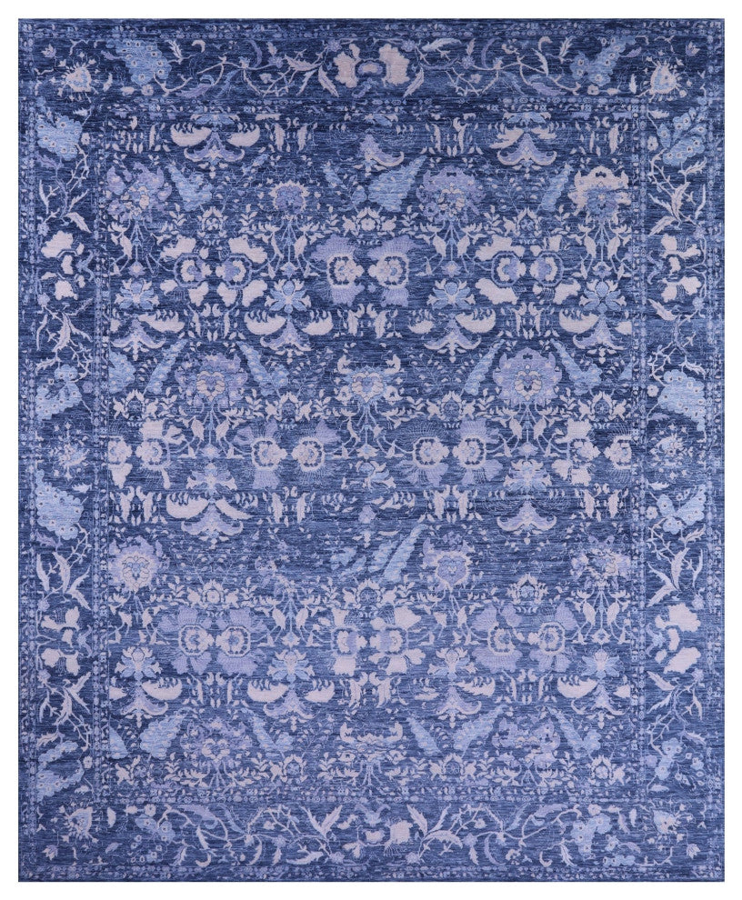 11' 10" X 14' 11" Modern Handmade Wool Rug - Q13048