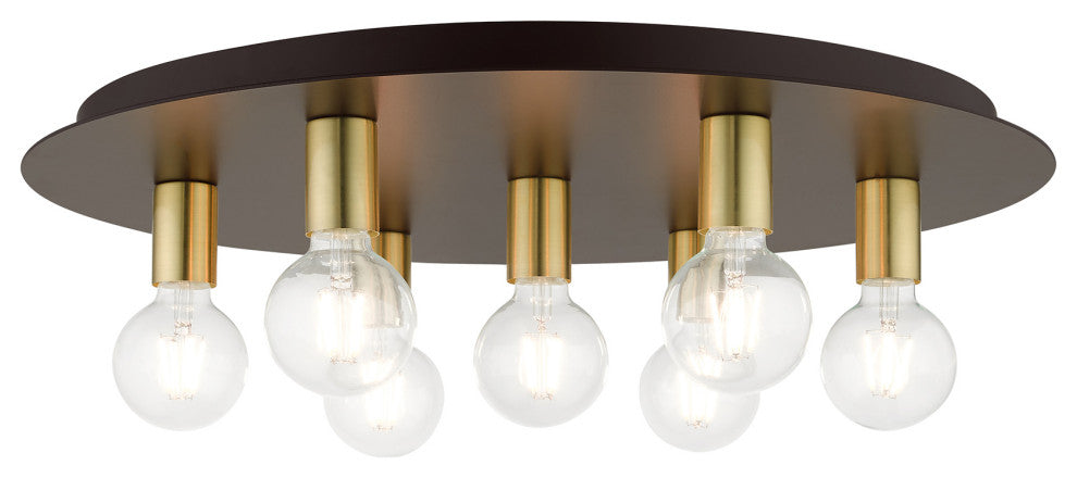 Bronze Transitional, Versatile, Modern, Urban, Minimal Flush Mount