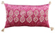 Pink Textured Diamond Velvety Lumbar Pillow