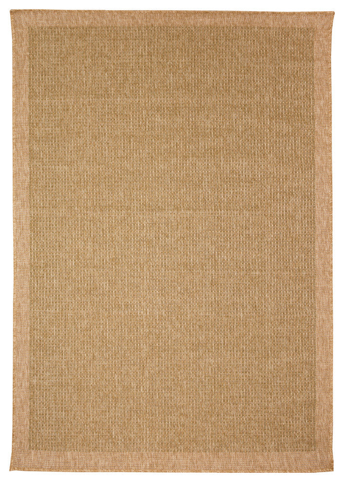 Sahara Texture Border Indoor/Outdoor Rug, Green, 1'11"x7'6"