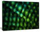 Crystal Cell Green Steel Texture, Oversized Abstract Canvas Art Print, 60x40