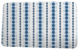 Funky Junky Watercolor Stripe Stripe Print Bath Mat, Blue, 21"x34"