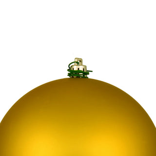 Vickerman N592046Dmv 8" Medallion Gold Matte Ball Ornament