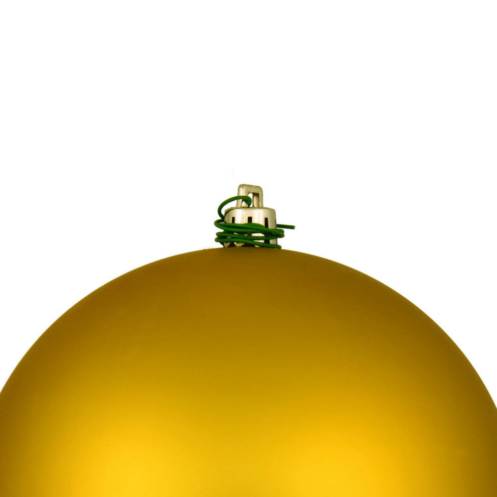 Vickerman N592046Dmv 8" Medallion Gold Matte Ball Ornament