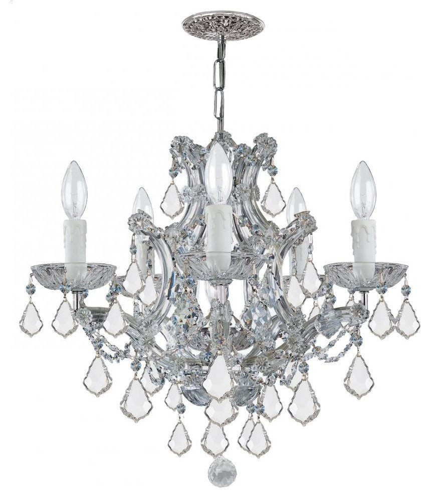Crystorama Maria Theresa 6-Light Clear Crystal Chrome Chandelier