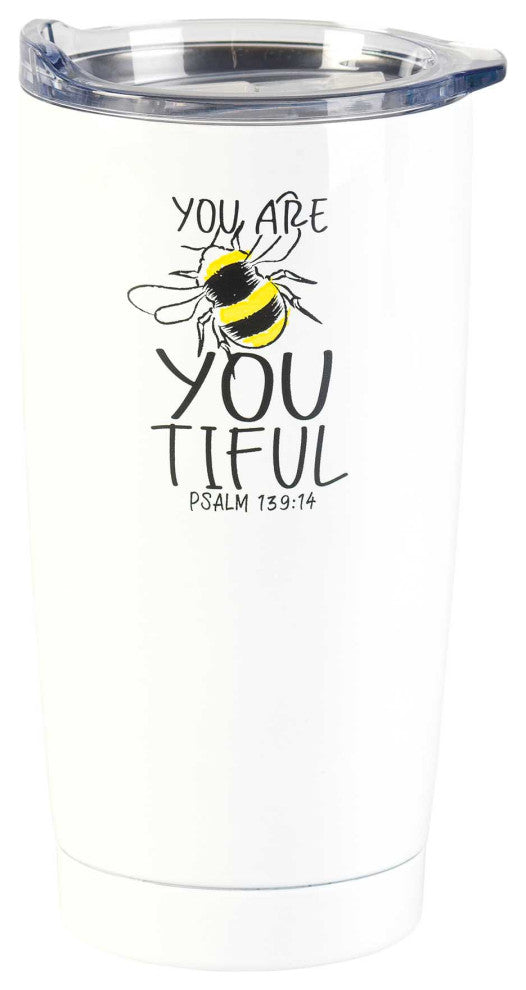 You Are Bee Youtiful, White, Tumbler, 20 Oz