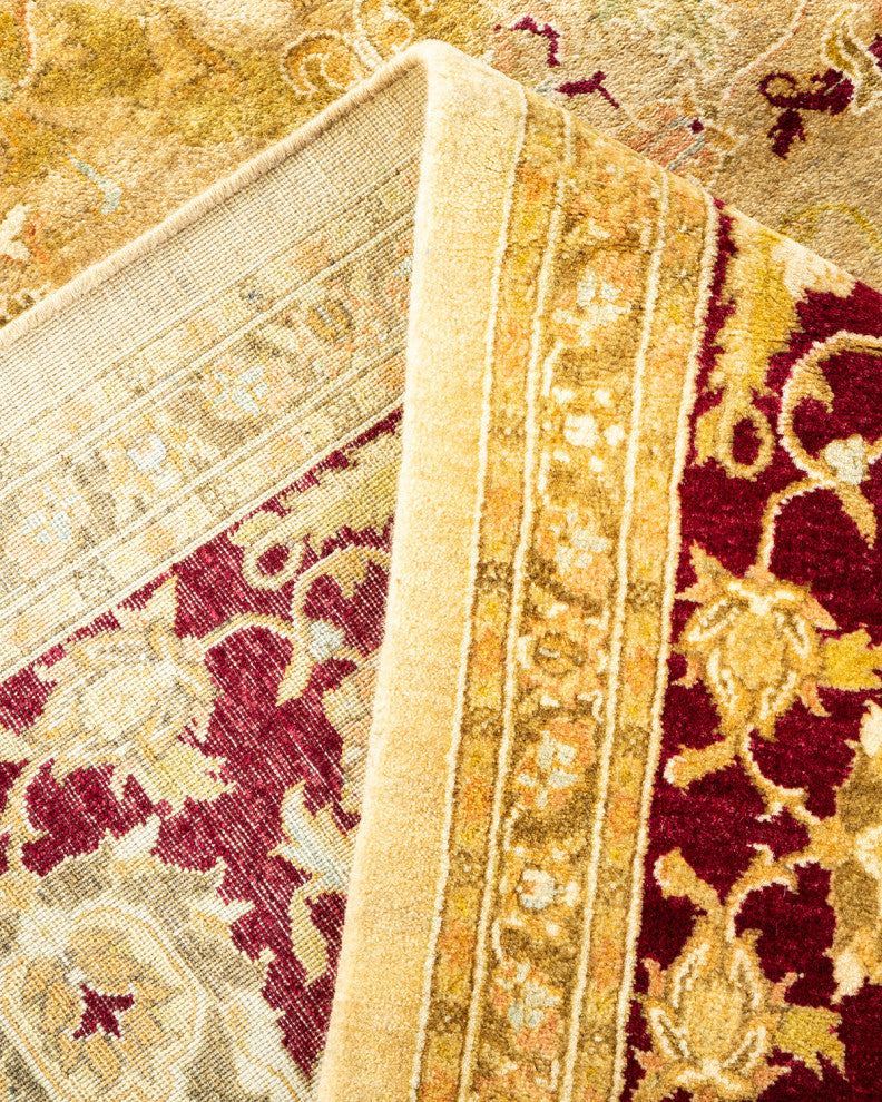 Mogul, One-of-a-Kind Hand-Knotted Area Rug Yellow, 8' 3" x 10' 4"