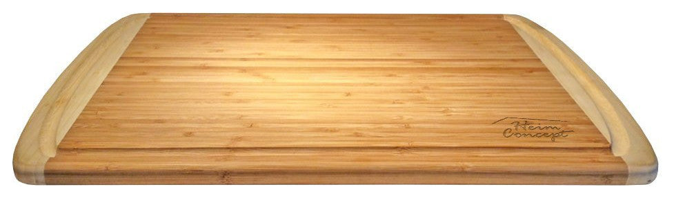 Heim Concept Organic Bamboo Large Cutting Board With End Groove
