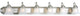Progress Lighting 6-100W Medium Bath Bar, Brushed Nickel