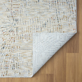 Brynn Light Gray/Ivory Minimal Abstract Indoor Area Rug, 2' x 3'