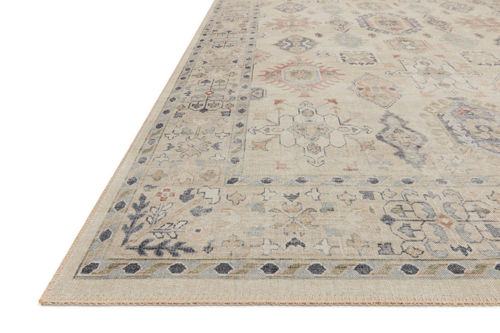 Loloi II Hathaway Printed HTH-04 Beige Multi Area Rug, 2'x5''