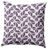 Kaleidoscope Graffiti Accent Pillow, Larkspur, 18"x18"