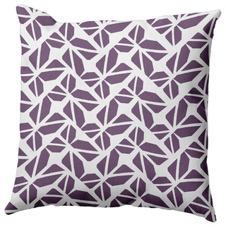 Kaleidoscope Graffiti Accent Pillow, Larkspur, 18"x18"