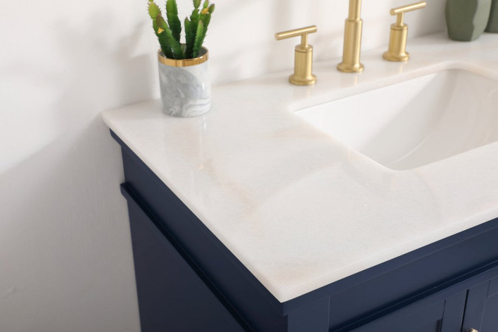 Lewis 36" Single Bathroom Vanity, Blue