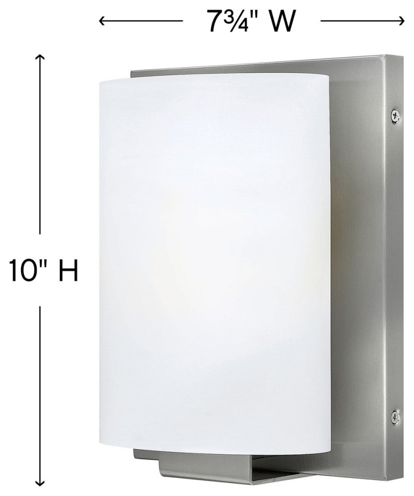 Hinkley Mila Single Light Vanity, Brushed Nickel