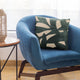 Plutus Green Palm Floral Luxury Throw Pillow, 12"x20"