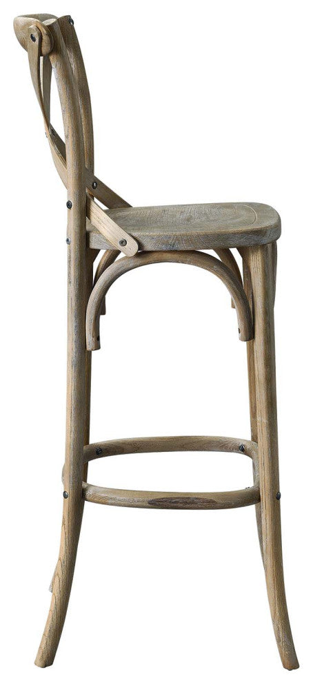 Gear Bar Stool, Gray