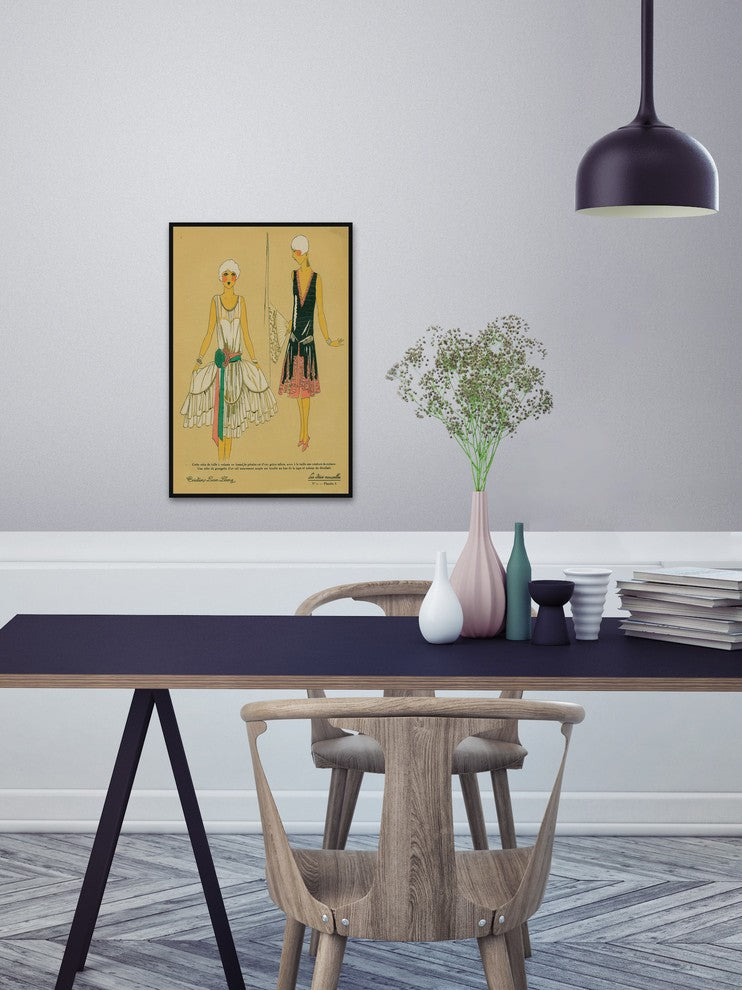 "Black and White Flash" Floater Framed Painting Print on Canvas, 40"x60"
