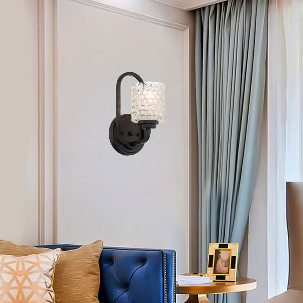 1 Light Dimmable Armed Sconce