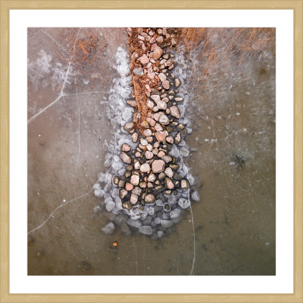 "Rock Pile" Framed Print by Karolis Janulis