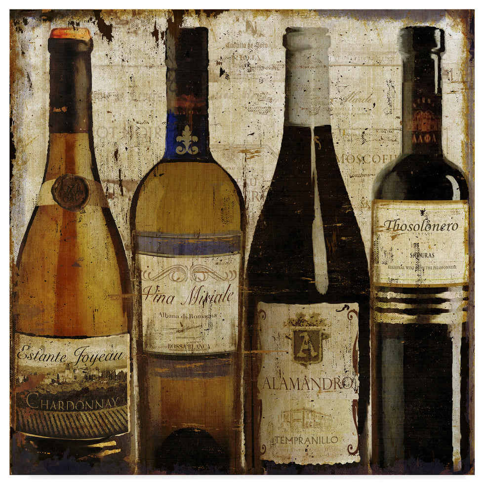 Art Licensing Studio ''Dark Wine Samples Of Europe'' Canvas Art