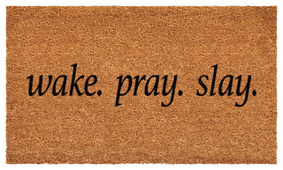 Calloway Mills Wake. Pray.Slay Doormat, 24x48