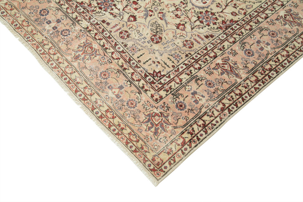 Rug N Carpet - Handwoven Turkish 6' 8'' x 9' 1'' Distressed Area Rug