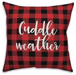 Cuddle Weather, Buffalo Check Plaid 18x18 Throw Pillow