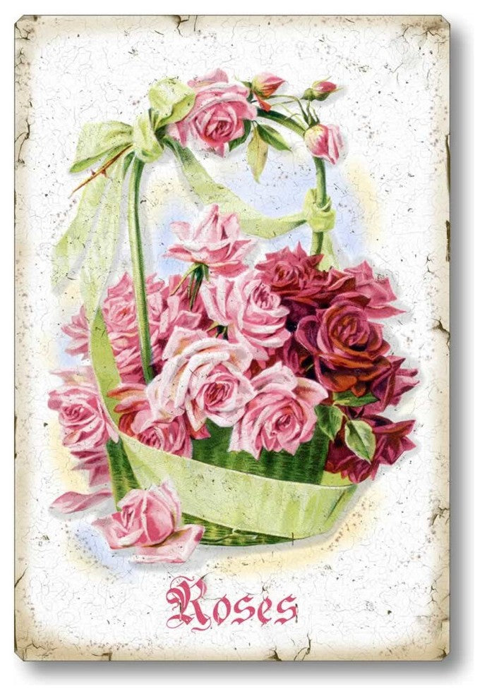 Victorian Pink Roses Sign