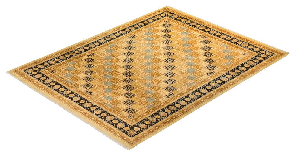 Camila, One-of-a-Kind Hand-Knotted Area Rug Ivory, 9'1"x11'10"