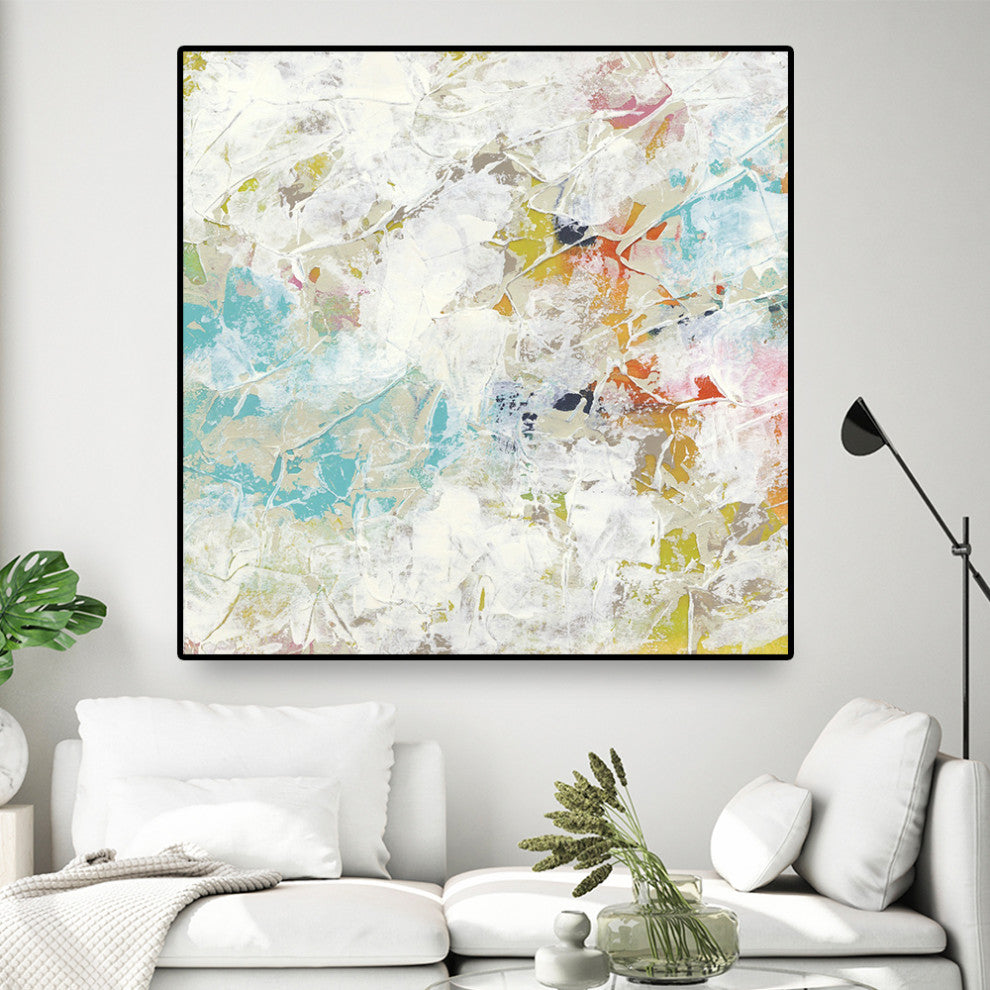 "Frost II" Oversized Framed Canvas, 45" x 45"